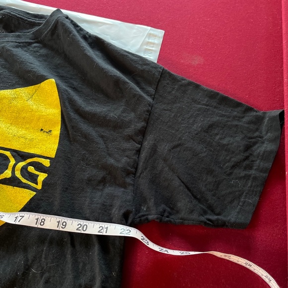 Wu-tang Clan RAP T Shirt YELLOW FRONT LOGO Rap Tee cotton men unisex XL 90s  y2k - Picture 2 of 6
